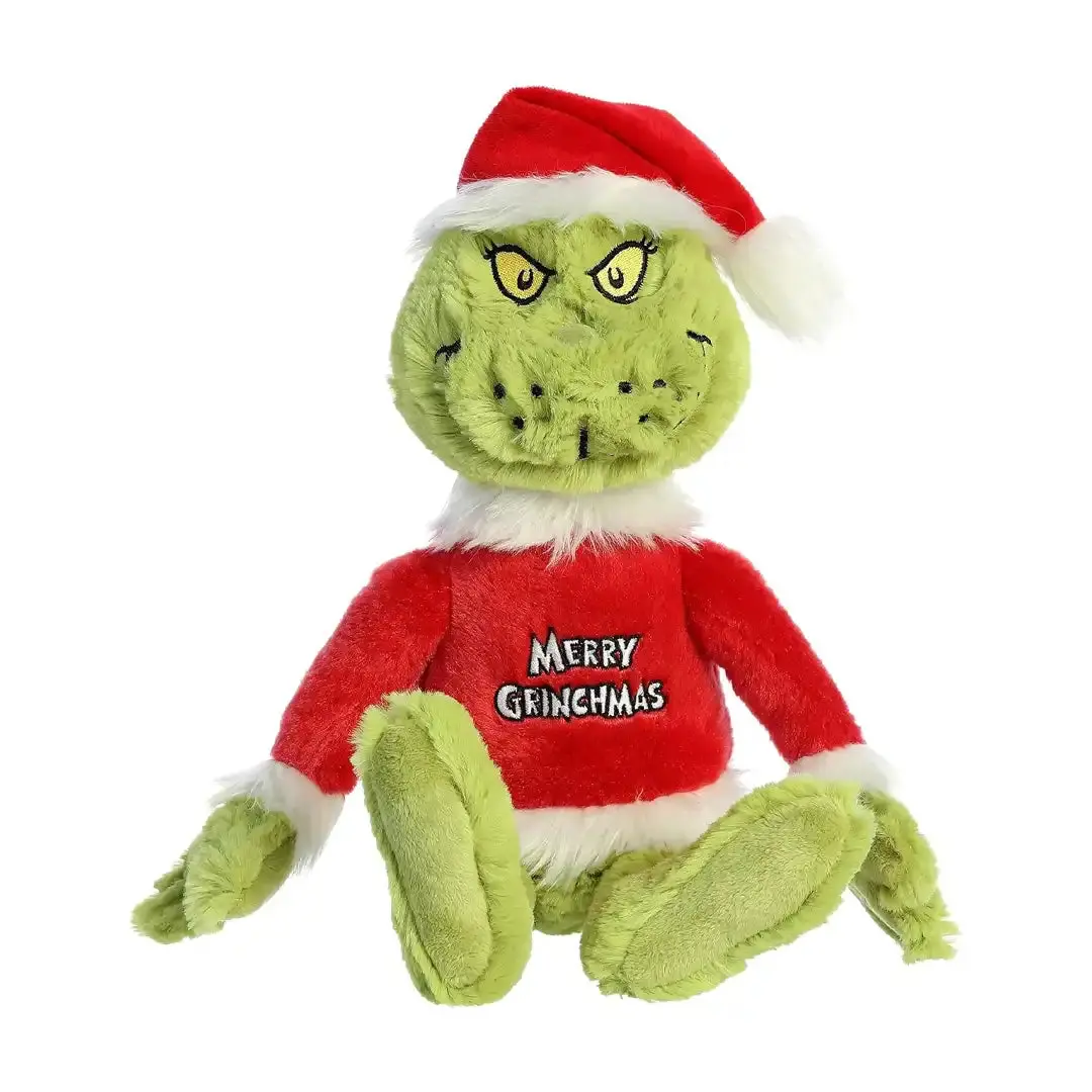 Soft Plush 16" Aurora Whimsical Dr. Seuss Merry Grinchmas Stuffed Toy