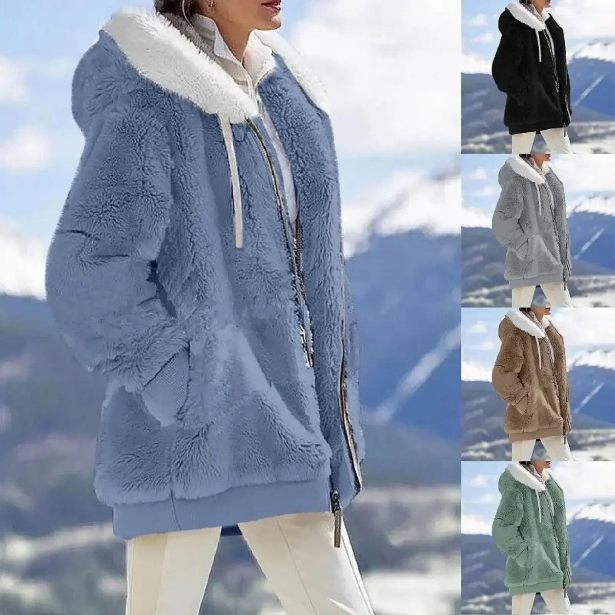 Womens Oversized Fleece Hoodie