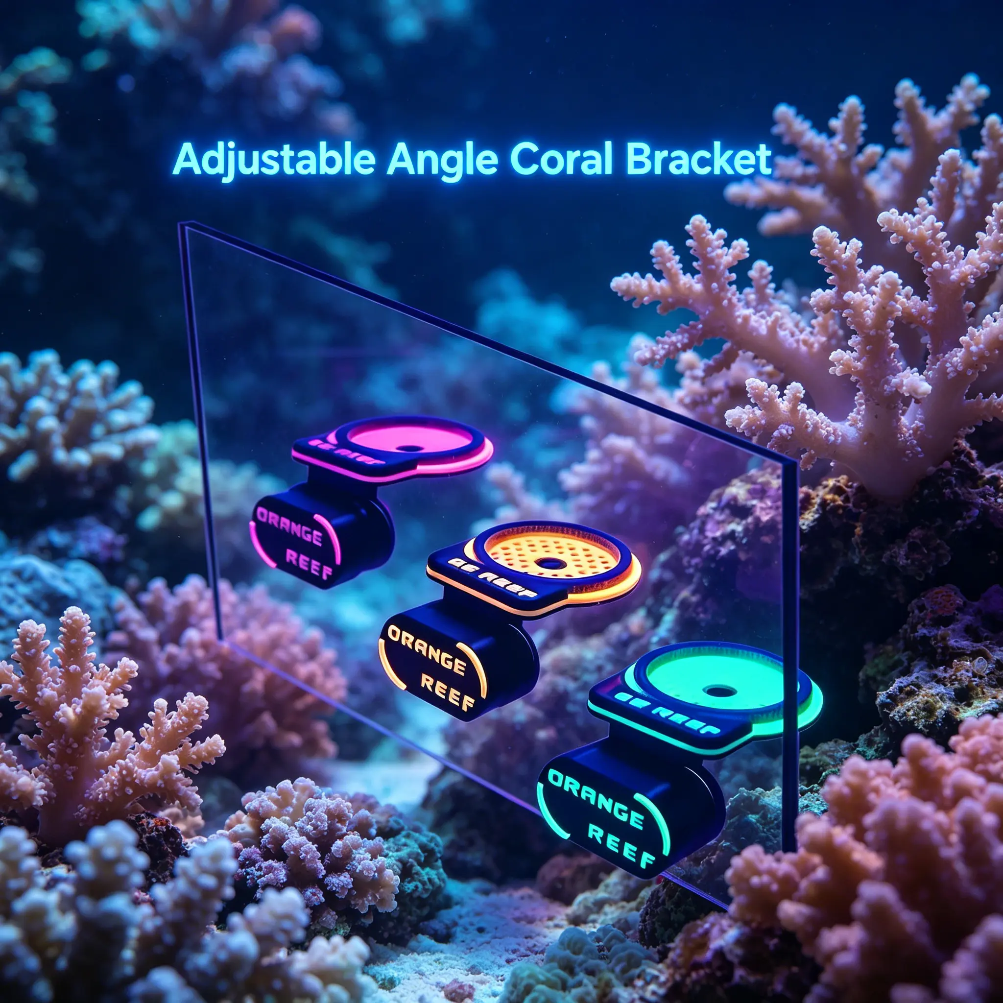 Aquarium Magnetic Feeder with Algae Container - Magnetic Mounting Clip Included, Fish & Aquatic Pet Feeding Tool for Grape Algae Use