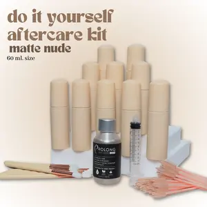DIY Lash Cleanser Kits (10 or 20 Piece) Prolong Concentrate (Matte Nude Color 60ml)
