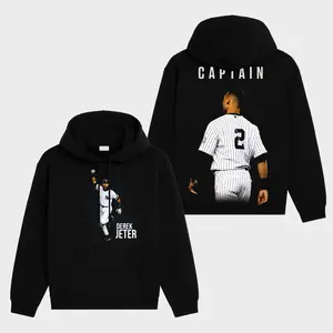 Derek Jeter 2 Premium Cotton Oversize Hoodie Sweater T-Shirt , The Captain Hoodie Sweater T-Shirt, The Yankees Hoodie Sweater T-Shirt , Sunday Baseball Hoodie Sweater T-Shirt , Game Day Hoodie Sweater T-Shirt , Game Day Outfit