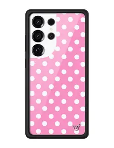 Wildflower Cases - Polka Dot | Pink and White, Limited Edition Samsung Galaxy Case |  Cute Trendy Durable Protection Smartphone