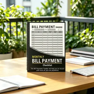 Monthly Bill Payment Tracker Notebook - Spiral Bound Budget Planner & Bill Organizer Checklist for Personal Finance
