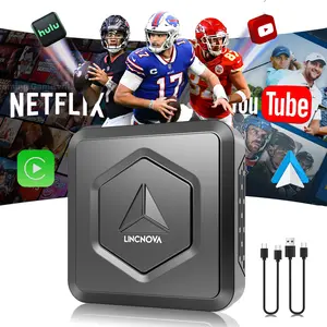 Ai Box-Stream Box Wi-Fi and Bluetooth Connectivity, Supports ESPN, Youtube, Netflix and Hulu for OEM Wired Carplay with a free 4 in 1 charging cable, limited time!