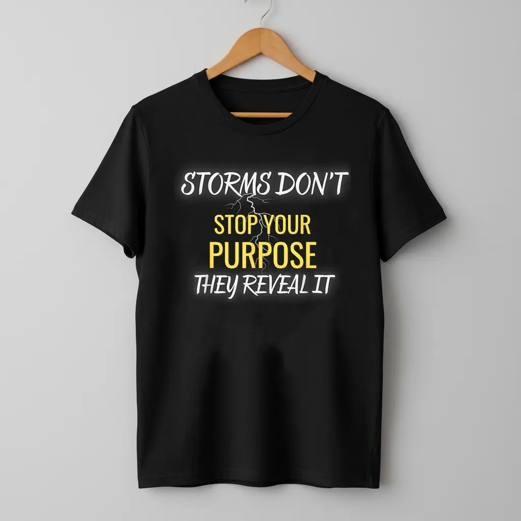Storms Don't Stop Your Purpose They Reveal It T-Shirt