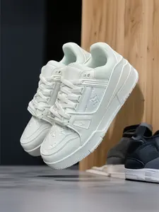 Unisex Color-Block Trendy Sneakers Trainer, 2026 Korean-Style Platform, Fashion Versatile Wear-Resistant Casual Shoes Walking Shoes Sports Shoes