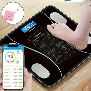 High Precision Electronic Body Fat Scale, Bluetooth-compatible APP Sync, Small Smart Weight Monitor, Home Use, Dormitory, Fat Loss Scene