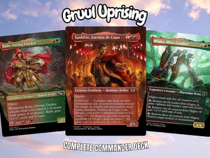 Gruul Uprising MTG Proxy Deck + MTG Commander + Token