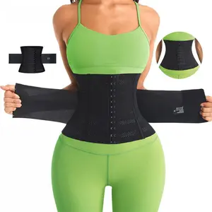 Women's Strong Latex Underbust Waist Trainer - Waist Cincher Corset, Sport Girdle, Hourglass Body Shaper for Fitness Workouts, Strong Waist Trainer