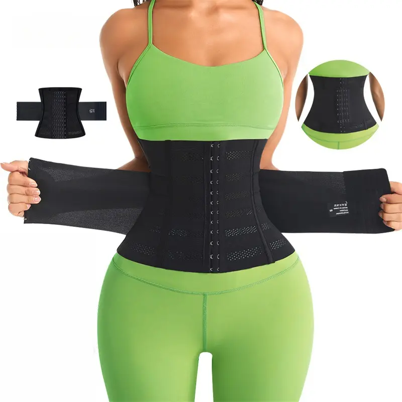 Women's Strong Latex Underbust Waist Trainer - Waist Cincher Corset, Sport Girdle, Hourglass Body Shaper for Fitness Workouts, Strong Waist Trainer
