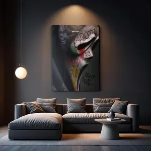 [UNFRAMED POSTER] Halloween Ghost Mask Poster Graffiti Art Horror Print Scream Inspired Digital Download Hypebeast Halloween Wall Decor