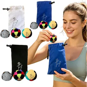3 Pack Hacky Footbag for Adults & Kids – Professional Sand Filled Hacky Ball | Durable Outdoor Foot Sports Ball for Beginners | Vibrant Design for Indoor Play, Beach & Party Favors