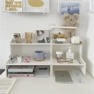 Wooden Dormitory Storage Rack, Desktop Organizer for Cosmetics & Essentials, Ideal for Students' Desks & Personal Spaces
