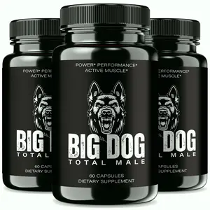 (3 Pack) Big Dog Total Male Pills, Advanced Health Support Formula for Men