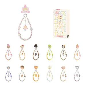 POP MART POP BEAN Pajama Party mobile phone chain