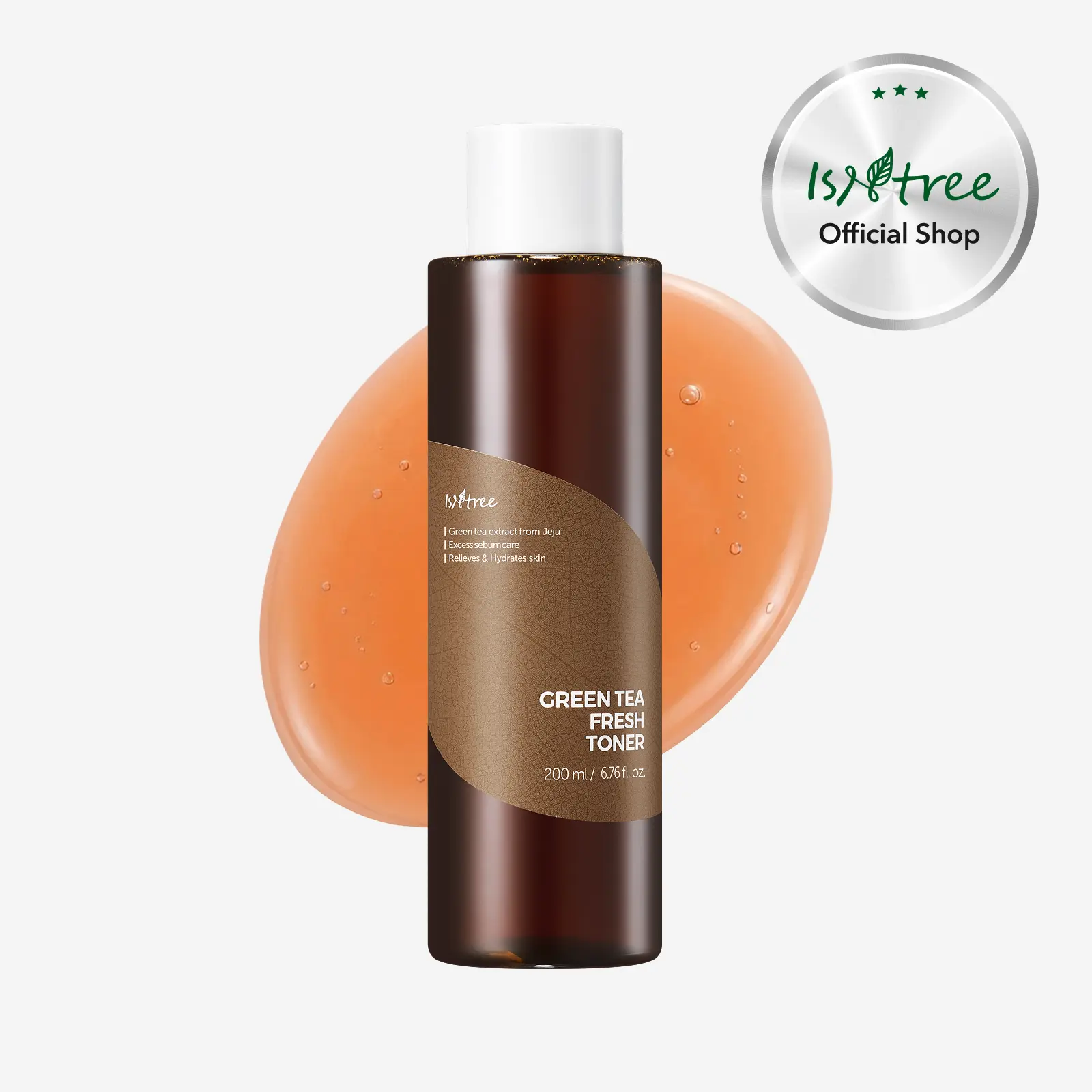 [isntree Official Shop] Green Tea Fresh Toner 6.76 fl.oz / 200ml - Refreshing toner for oily skin, sebum control and hydration, Korean Skincare