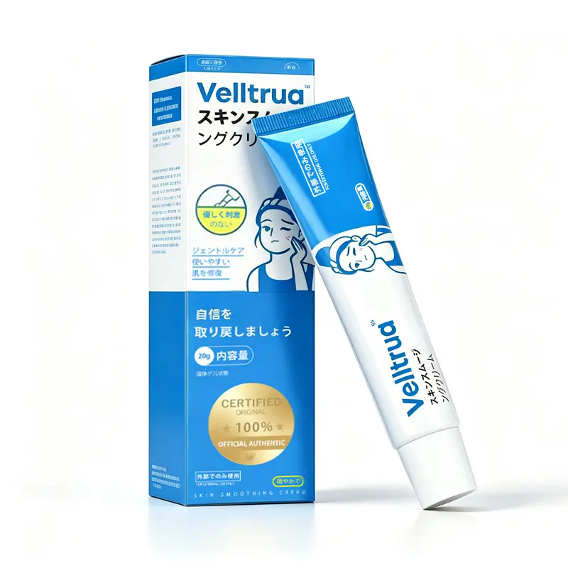 Velltrua Soothing Gel Moisturizer - Lightweight Daily Face Moisturizer, Hydrating Gel Cream, Refreshing, Fast-Absorbing, Non-Greasy Korean Skincare for All Skin Types Gentle Moisturizers Daily Facial Acne Sensitive