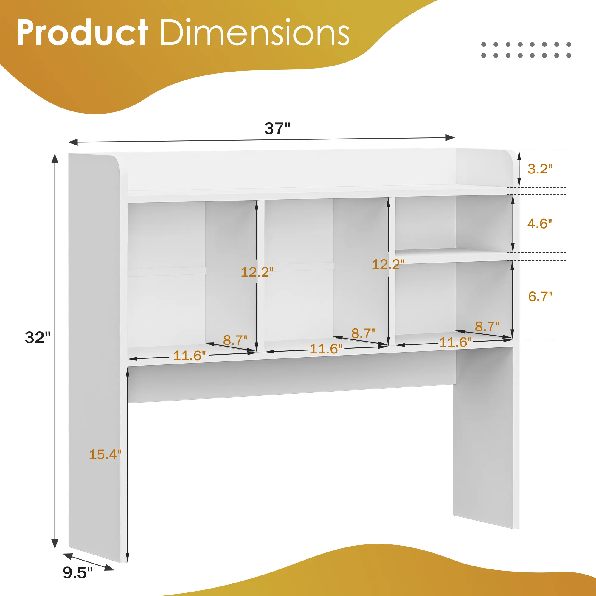 ZenStyle Sturdy 4-Shelf Desktop Vertical Magazine Rack - Home Office Furniture, Space-Saving Desk Accessory for Adults, 143lb Capacity Countertop Storage, Wall Anchors Included, Assembly Required, No Fire Safety Label