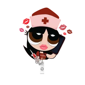 NRSBAE | POWERPUFF GIRL Badge Reel- Aesthetic Injector