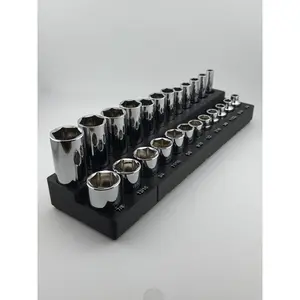 Harbor Freight Icon 3/8&Quot; Sae Socket Bin (Deep & Shallow) – 2-Piece Interlocking Gridfinity Organizer