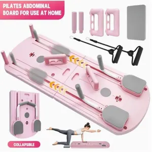 Yoga Board,8 in 1 Multi-Functional ABS Yoga Board Pilates Board -Folding And Portable Design,Home Fitness Equipment for Men And Women， High Quality PVC for Abdominal And Core Strength Training, Ab Exercise Roller foam roller