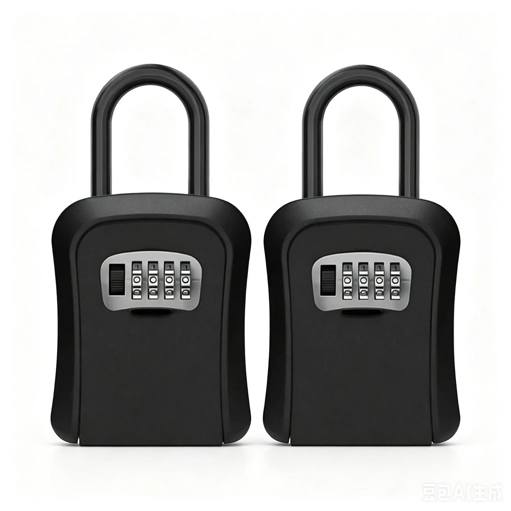 2-Pack Key Lock Box for Outside-Combination Lockbox for House Key-Portable/Wall Mounted/Waterproof / Safe / Rugged, Suitable for homes, businesses, schools, offices, etc.