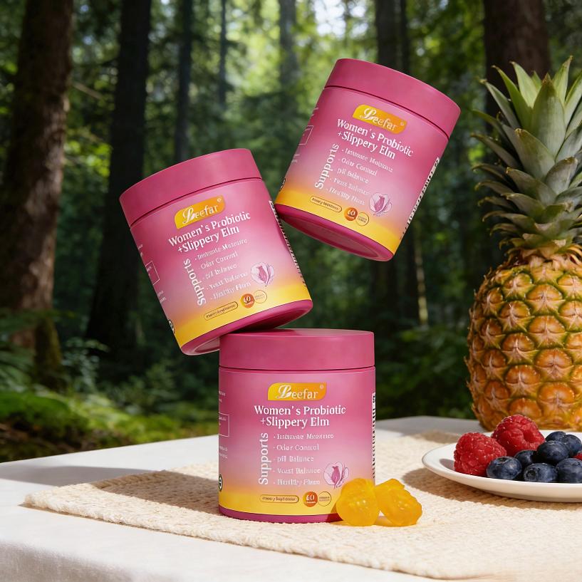 Hawalian Pineapple Probiotic Gummies for Women -All-in-One pH & Dryness Support with Slippery Elm,Prebiotics & Lactobacillus Blend Her Juicy All-in-OneProbiotic Gummies - Slippery Elm, Prebiotics & Lactobacillusfor Women's pH Balance & Dryness