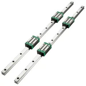 【DealsForYouDays】VEVOR 2PCS Linear Rail 0.79-67 Inch, Linear Bearings and Rails with 4PCS HSR20 Bearing Block, Linear Motion Slide Rails Plus for DIY CNC Routers Lathes Mills, Linear Slide Kit fit X Y Z Axis