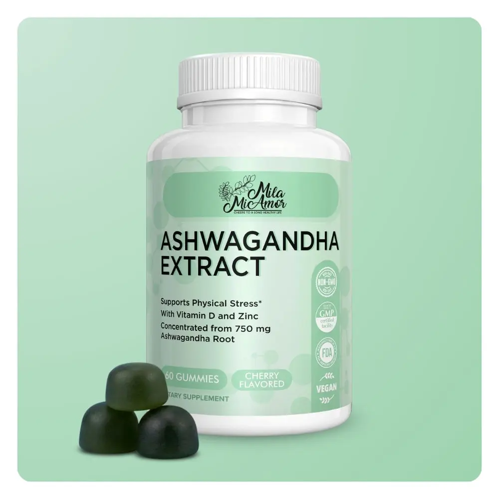 Ashwagandha Extract Gummies | Stress Support, Balanced Energy & Daily Wellness | 60 Gummies Ashwagandha Extract Gummies | Stress Support, Balanced Energy & Daily Wellness | 60 Gummies
