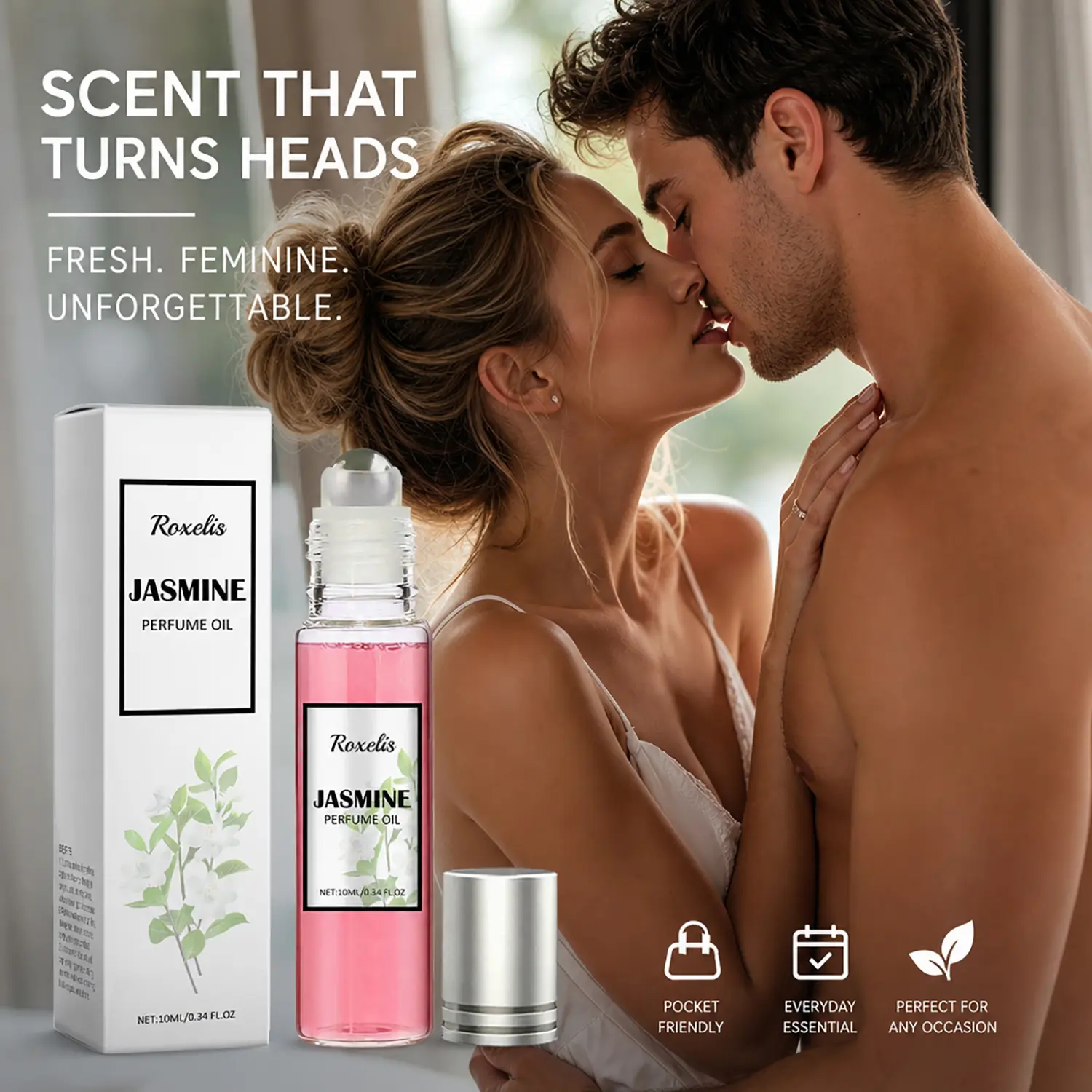 Women's Pheromone Perfume, Infused with Exclusive Pheromone Attraction Formula, Extra Long Lasting All-Day Wear, Tempting Fruity Floral Woody Musk Scent, Specially Designed for Her, Make Him Irresistibly Addicted to You, Share a Wild \10ml\0.34oz