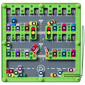 Magnetic ALphabet Maze, Montessori Fine Motor Skills Toys, Educational Toys, Sensory Toys Valentines Day Gifts tablero magnetico