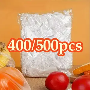 400/500 Pcs Household High Elastic Disposable Bowl Plate Covers, Food Grade Material, Dustproof, Odor-Resistant, Kitchen Storage Seal