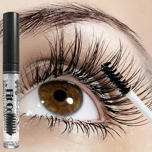 Eyelash Growth Serum Mascara 2-in-1 Cosmetic - Lengthening & Curling Eyelash Treatment, Waterproof, Long-Lasting, Volumizing Mascara for Natural Voluminous Lashes, Halloween Christmas Party Makeup, Daily Wear, Smudge-Proof, No Clumpi