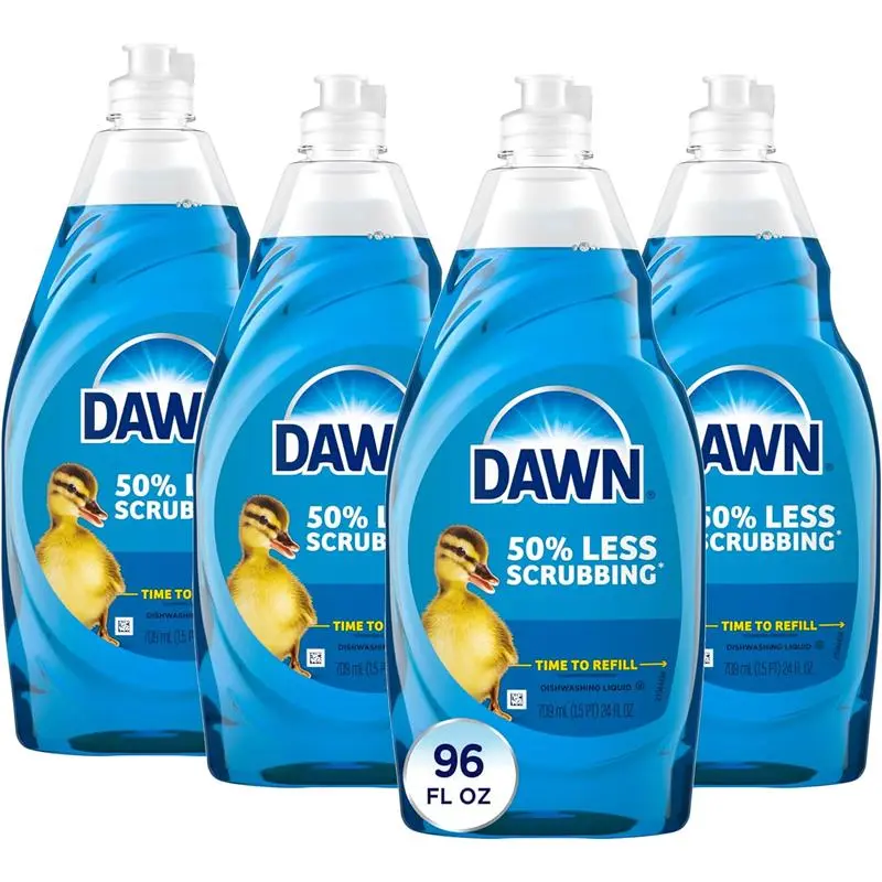 4Pcs Dishwashing Liquid, Original, Dish Soap Liquid, Dish Soap Refill 24 Fl Oz