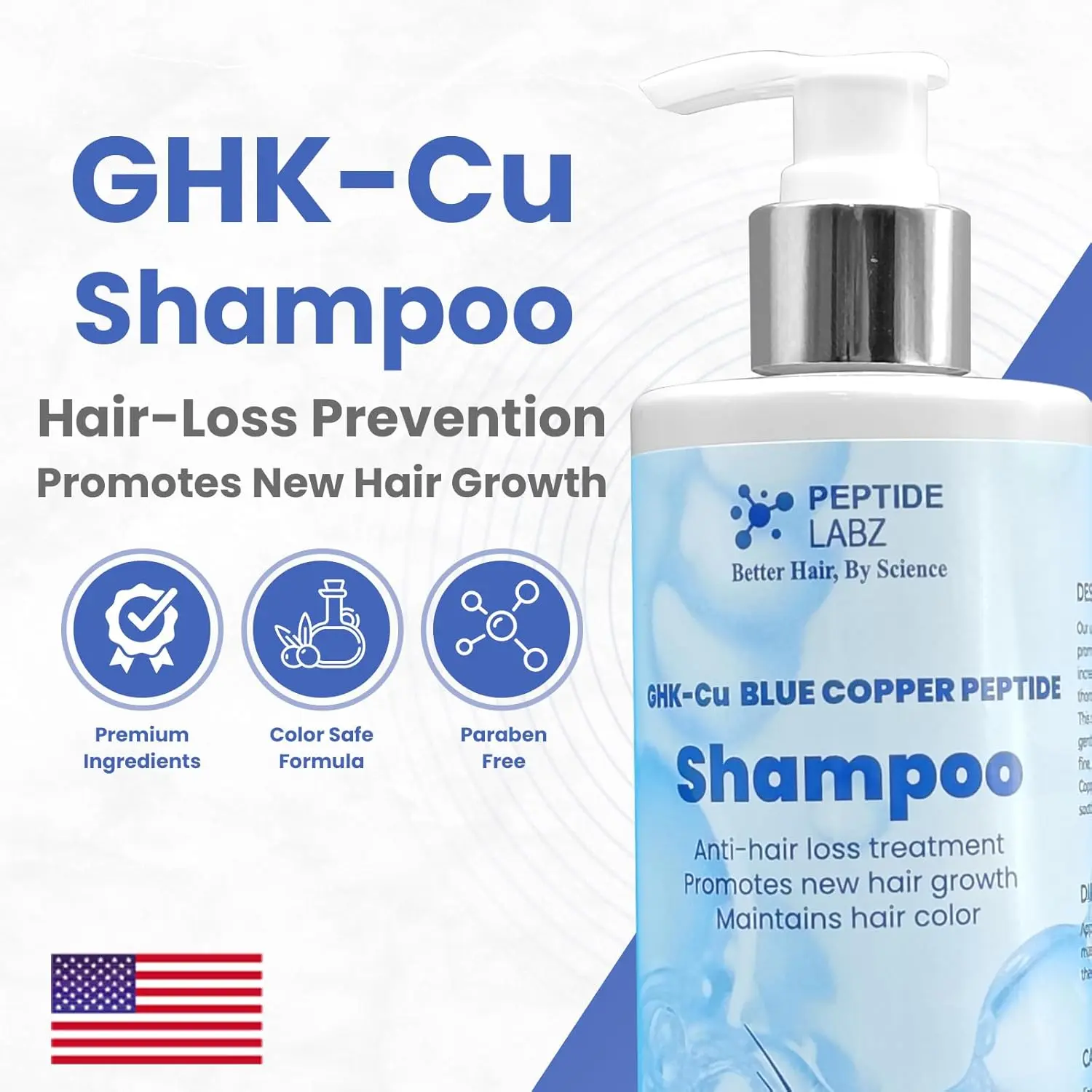 copper peptide ghk-cu androgenetic alopecia    Conditioner for Hair Growth  Mall of California GHK-Cu Serum  Professional Copper