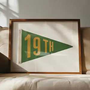 Golf Poster Wall Decor Art Print Golf Flag Poster Vintage Golf Print Gift for Golfer Presents For Office Wall Decor 19th Hole