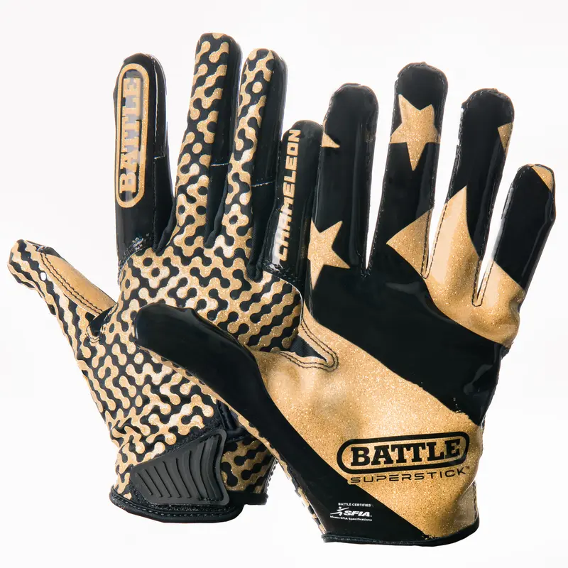 Battle Sports Adult "USA Flag" Chameleon Receiver Football Glove