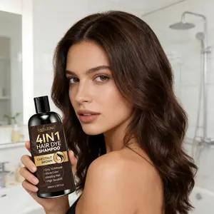 4-in -1 Dyeing Treatment Shampoo | Cleaning, Coloring, Nourishing, One Step Completion | Daily Hair Dyeing Shampoo | Suitable for a variety of hair types