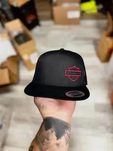 Barand Shield SnapBack Hat, Unisex Adjustable Snapback Trucker Hat – Summer Beach & Sports Cap with Mesh Back