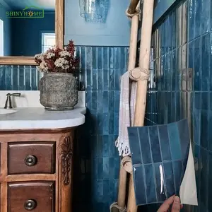 Self-adhesive Wall Tile Sticker, 10pcs/30pcs Heat Resistant Peel & Stick Kitchen Backsplash, Waterproof Wall Tile Sticker For Bathroom, Removable Decorative Backsplash