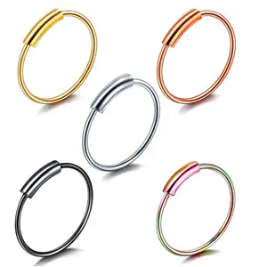 Stainless Steel Open Circular Nose Ring Nose Decoration Nose Ring Trend Stainless Steel Circular Nose Nail Jewelry