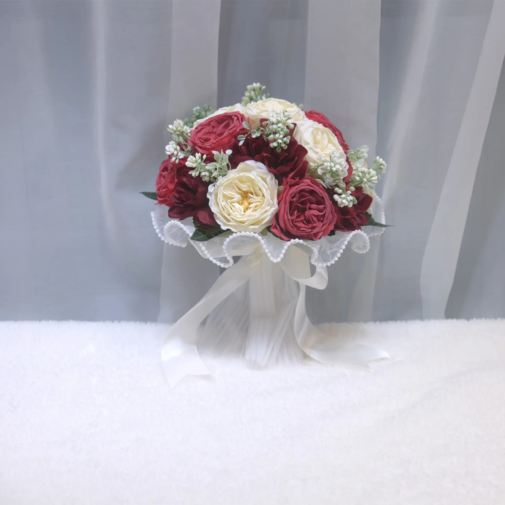 167 Like Flowers and Jade, Wine Red