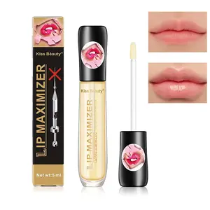 Long Lasting Lip Plumper Oil, 2 Counts/set Moisturizing Lip Plumper, Glossy Lip Glaze Stick, Plumping Lip Oil Lip Stick for Girls & Women Lipgloss