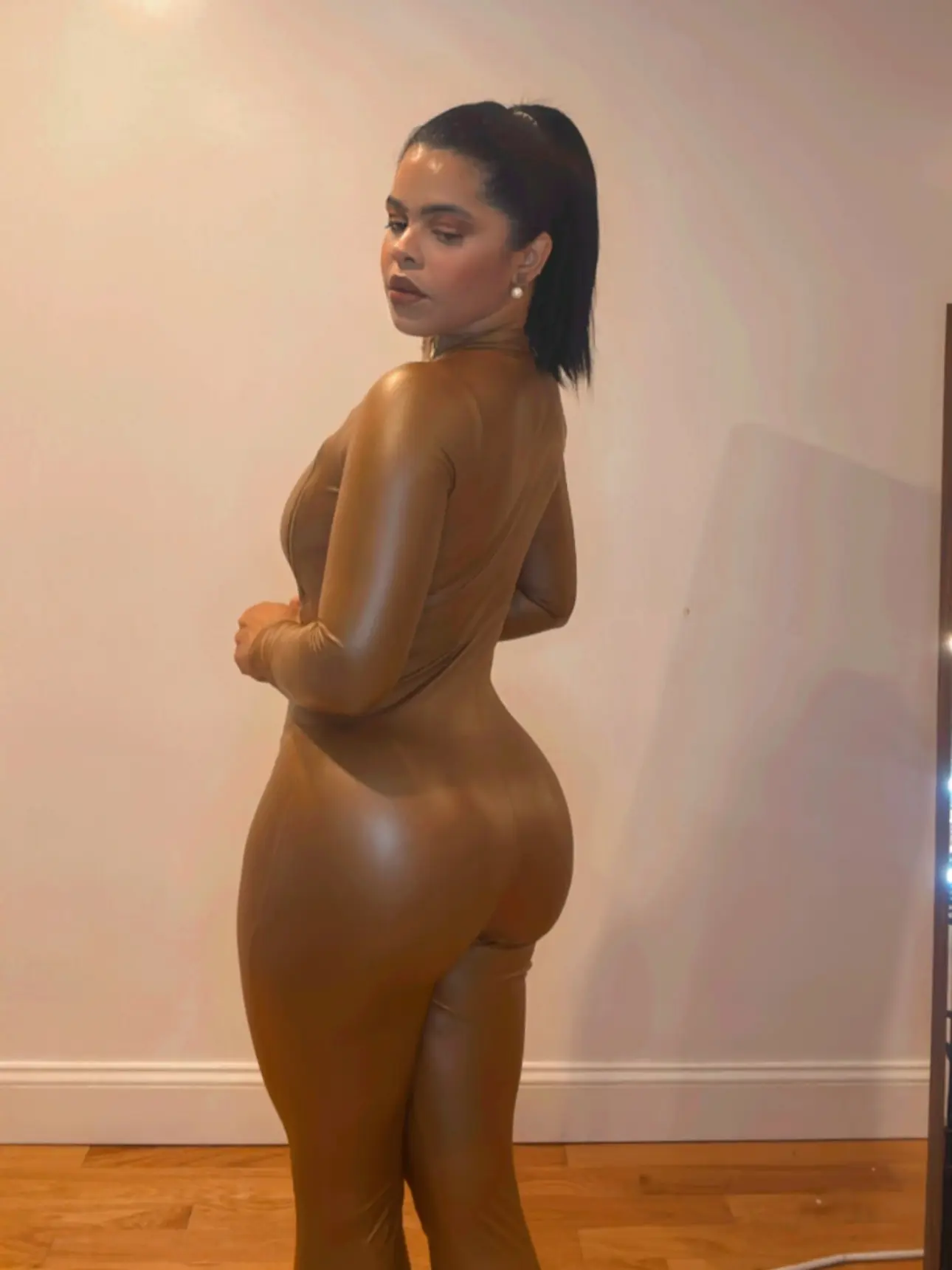 LEATHER JUMPSUIT