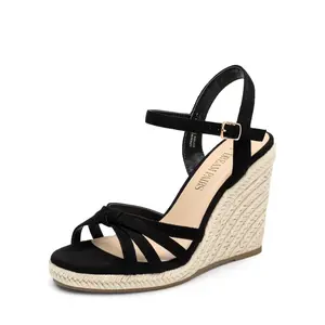 Dream Pairs Women's Espadrille Strappy Wedge Sandals