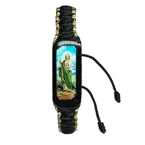 Large St Jude Knotted Rope Bracelet