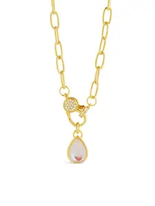 Tay Moonstone Charm & Chain Necklace