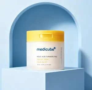 Official Medicube Exfoliating Toner Pads – 70 Sheets with Glycolic Acid, Kojic Acid & Turmeric for Smooth Texture
