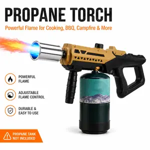 SEEVOLX Multifunctional Food Culinary Propane Torch, Adjustable for BBQ, Sous Vide, Outdoor Cooking (Propane Tank Not Included), Food Culinary Torch