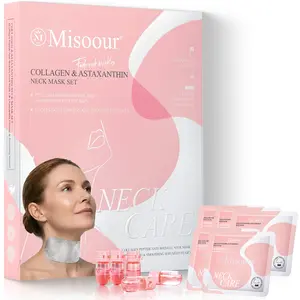 Misoour Neck Mask Set:Collagen Peptide Anti-Wrinkle Neck Mask + Astaxanthin Firming & Smoothing Serum|Reduce neck wrinkles, Moisturize and brighten,Firm and lift#TikTokShopBacktoSchool